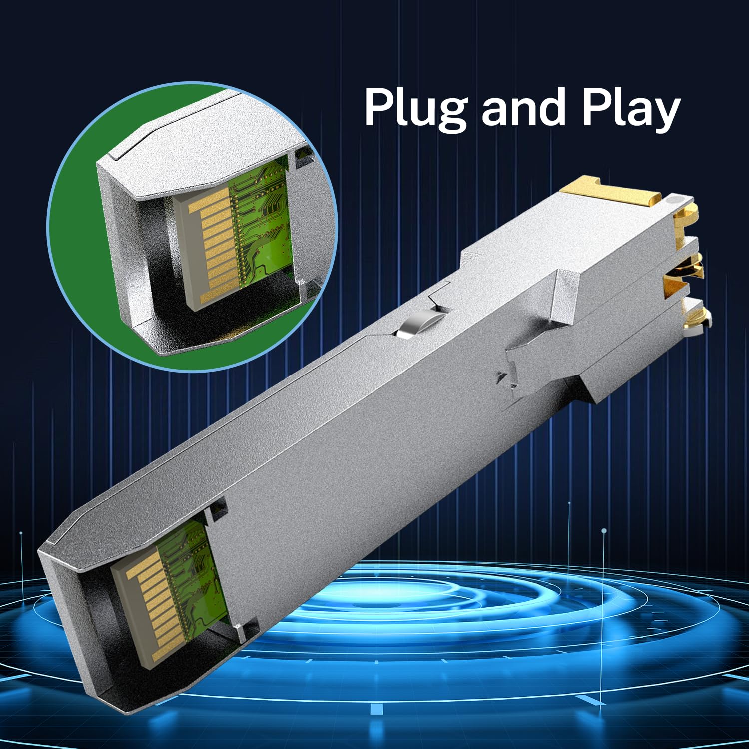 Amazon.co.jp: 1000Base-T ギガビット SFP - RJ45 銅 イーサネット